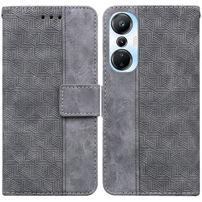 Geometric Embossed Leather Phone Case, For Infinix Hot 20, For Infinix Hot 20 5G, For Infinix Hot 20i, For Infinix Hot 20s, For Realme Q3S / Q3T / 9 SE / 9 5G Speed, For Tecno Pova 4, For Tecno Pova Neo 2, For Xiaomi Redmi 11 Prime 4G                  ...