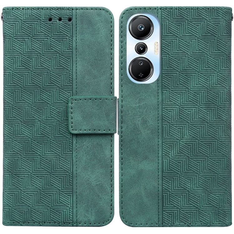 Geometric Embossed Leather Phone Case, For Infinix Hot 20, For Infinix Hot 20 5G, For Infinix Hot 20i, For Infinix Hot 20s, For Realme Q3S / Q3T / 9 SE / 9 5G Speed, For Tecno Pova 4, For Tecno Pova Neo 2, For Xiaomi Redmi 11 Prime 4G                  ...