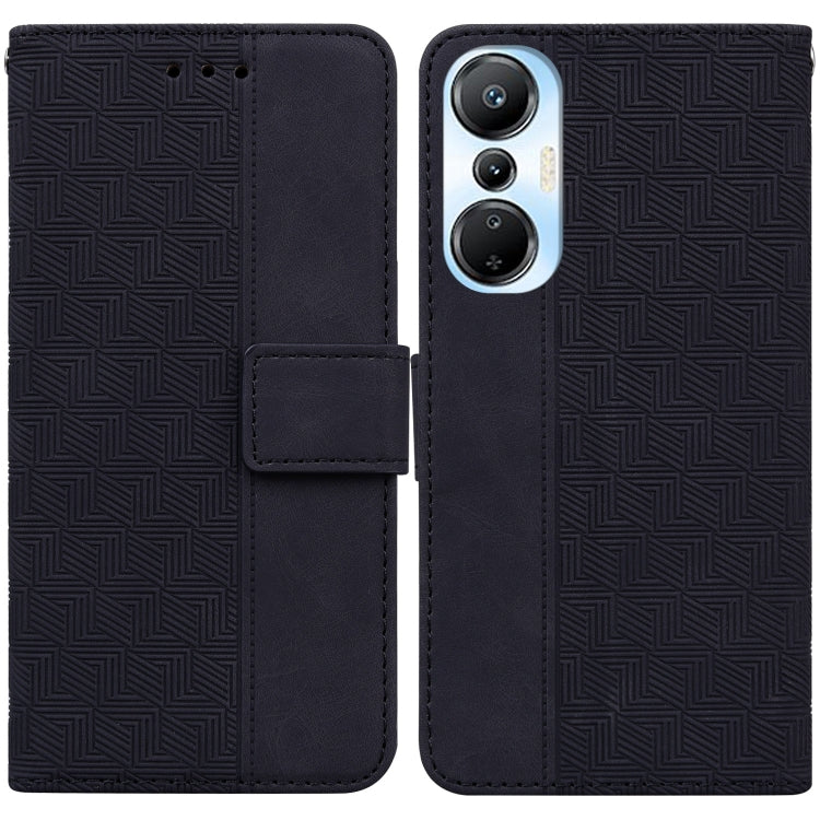 Geometric Embossed Leather Phone Case, For Infinix Hot 20, For Infinix Hot 20 5G, For Infinix Hot 20i, For Infinix Hot 20s, For Realme Q3S / Q3T / 9 SE / 9 5G Speed, For Tecno Pova 4, For Tecno Pova Neo 2, For Xiaomi Redmi 11 Prime 4G                  ...