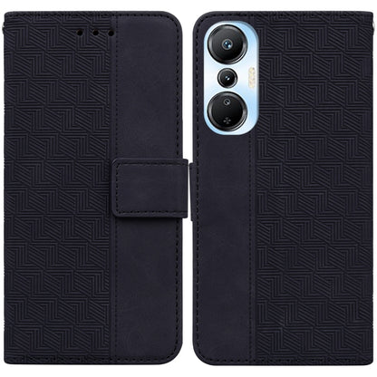 Geometric Embossed Leather Phone Case, For Infinix Hot 20, For Infinix Hot 20 5G, For Infinix Hot 20i, For Infinix Hot 20s, For Realme Q3S / Q3T / 9 SE / 9 5G Speed, For Tecno Pova 4, For Tecno Pova Neo 2, For Xiaomi Redmi 11 Prime 4G                  ...