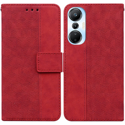 Geometric Embossed Leather Phone Case, For Infinix Hot 20, For Infinix Hot 20 5G, For Infinix Hot 20i, For Infinix Hot 20s, For Realme Q3S / Q3T / 9 SE / 9 5G Speed, For Tecno Pova 4, For Tecno Pova Neo 2, For Xiaomi Redmi 11 Prime 4G                  ...