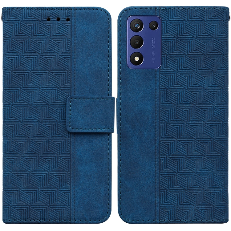 Geometric Embossed Leather Phone Case, For Infinix Hot 20, For Infinix Hot 20 5G, For Infinix Hot 20i, For Infinix Hot 20s, For Realme Q3S / Q3T / 9 SE / 9 5G Speed, For Tecno Pova 4, For Tecno Pova Neo 2, For Xiaomi Redmi 11 Prime 4G                  ...