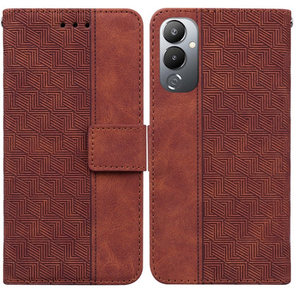 Geometric Embossed Leather Phone Case, For Infinix Hot 20, For Infinix Hot 20 5G, For Infinix Hot 20i, For Infinix Hot 20s, For Realme Q3S / Q3T / 9 SE / 9 5G Speed, For Tecno Pova 4, For Tecno Pova Neo 2, For Xiaomi Redmi 11 Prime 4G                  ...