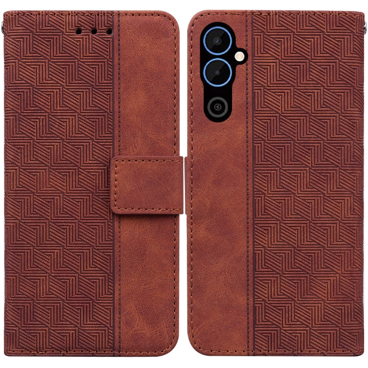 Geometric Embossed Leather Phone Case, For Infinix Hot 20, For Infinix Hot 20 5G, For Infinix Hot 20i, For Infinix Hot 20s, For Realme Q3S / Q3T / 9 SE / 9 5G Speed, For Tecno Pova 4, For Tecno Pova Neo 2, For Xiaomi Redmi 11 Prime 4G                  ...