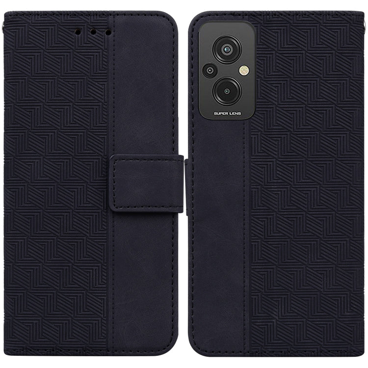 Geometric Embossed Leather Phone Case, For Infinix Hot 20, For Infinix Hot 20 5G, For Infinix Hot 20i, For Infinix Hot 20s, For Realme Q3S / Q3T / 9 SE / 9 5G Speed, For Tecno Pova 4, For Tecno Pova Neo 2, For Xiaomi Redmi 11 Prime 4G                  ...