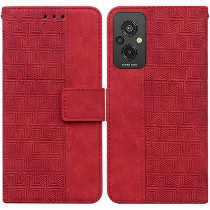 Geometric Embossed Leather Phone Case, For Infinix Hot 20, For Infinix Hot 20 5G, For Infinix Hot 20i, For Infinix Hot 20s, For Realme Q3S / Q3T / 9 SE / 9 5G Speed, For Tecno Pova 4, For Tecno Pova Neo 2, For Xiaomi Redmi 11 Prime 4G                  ...
