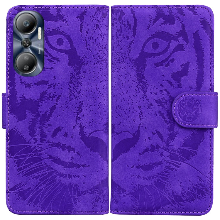 Tiger Embossing Pattern Leather Phone Case, For Infinix Hot 20, For Infinix Hot 20 5G, For Infinix Hot 20i, For Infinix Hot 20s, For Realme Q3S / Q3T / 9 SE / 9 5G Speed, For Tecno Pova 4, For Tecno Pova Neo 2, For Xiaomi Redmi 11 Prime 4G