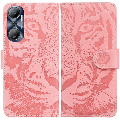 Tiger Embossing Pattern Leather Phone Case, For Infinix Hot 20, For Infinix Hot 20 5G, For Infinix Hot 20i, For Infinix Hot 20s, For Realme Q3S / Q3T / 9 SE / 9 5G Speed, For Tecno Pova 4, For Tecno Pova Neo 2, For Xiaomi Redmi 11 Prime 4G