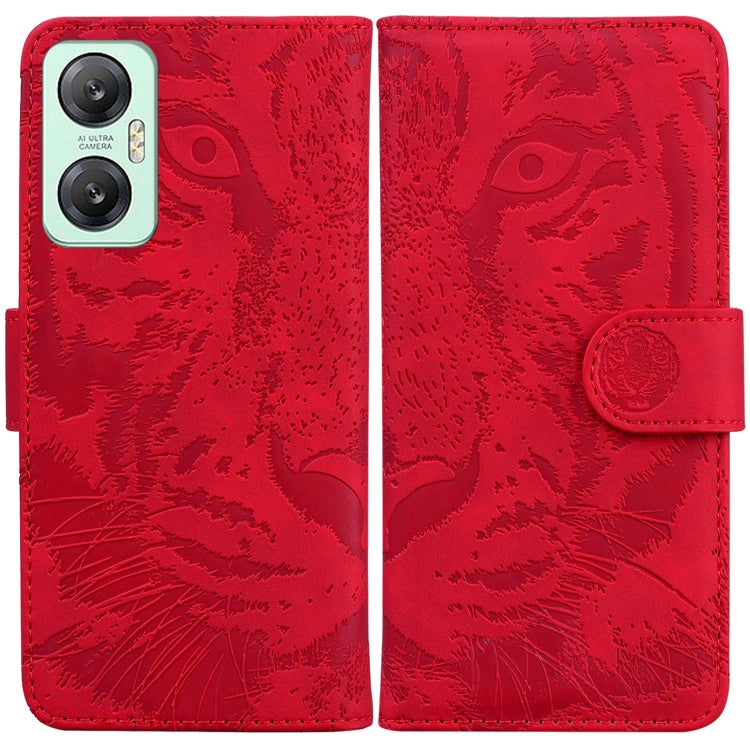 Tiger Embossing Pattern Leather Phone Case, For Infinix Hot 20, For Infinix Hot 20 5G, For Infinix Hot 20i, For Infinix Hot 20s, For Realme Q3S / Q3T / 9 SE / 9 5G Speed, For Tecno Pova 4, For Tecno Pova Neo 2, For Xiaomi Redmi 11 Prime 4G
