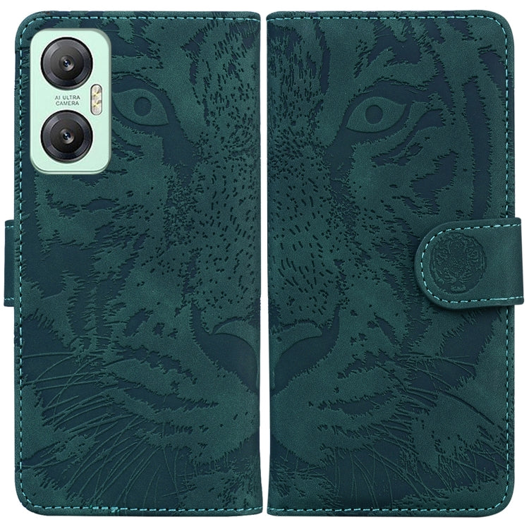 Tiger Embossing Pattern Leather Phone Case, For Infinix Hot 20, For Infinix Hot 20 5G, For Infinix Hot 20i, For Infinix Hot 20s, For Realme Q3S / Q3T / 9 SE / 9 5G Speed, For Tecno Pova 4, For Tecno Pova Neo 2, For Xiaomi Redmi 11 Prime 4G