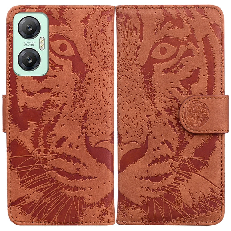 Tiger Embossing Pattern Leather Phone Case, For Infinix Hot 20, For Infinix Hot 20 5G, For Infinix Hot 20i, For Infinix Hot 20s, For Realme Q3S / Q3T / 9 SE / 9 5G Speed, For Tecno Pova 4, For Tecno Pova Neo 2, For Xiaomi Redmi 11 Prime 4G