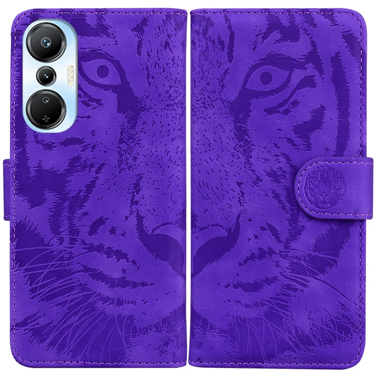 Tiger Embossing Pattern Leather Phone Case, For Infinix Hot 20, For Infinix Hot 20 5G, For Infinix Hot 20i, For Infinix Hot 20s, For Realme Q3S / Q3T / 9 SE / 9 5G Speed, For Tecno Pova 4, For Tecno Pova Neo 2, For Xiaomi Redmi 11 Prime 4G