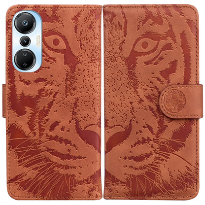 Tiger Embossing Pattern Leather Phone Case, For Infinix Hot 20, For Infinix Hot 20 5G, For Infinix Hot 20i, For Infinix Hot 20s, For Realme Q3S / Q3T / 9 SE / 9 5G Speed, For Tecno Pova 4, For Tecno Pova Neo 2, For Xiaomi Redmi 11 Prime 4G