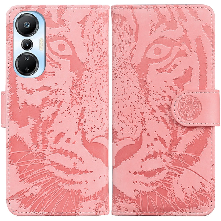 Tiger Embossing Pattern Leather Phone Case, For Infinix Hot 20, For Infinix Hot 20 5G, For Infinix Hot 20i, For Infinix Hot 20s, For Realme Q3S / Q3T / 9 SE / 9 5G Speed, For Tecno Pova 4, For Tecno Pova Neo 2, For Xiaomi Redmi 11 Prime 4G