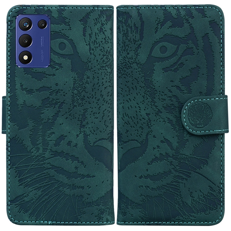 Tiger Embossing Pattern Leather Phone Case, For Infinix Hot 20, For Infinix Hot 20 5G, For Infinix Hot 20i, For Infinix Hot 20s, For Realme Q3S / Q3T / 9 SE / 9 5G Speed, For Tecno Pova 4, For Tecno Pova Neo 2, For Xiaomi Redmi 11 Prime 4G