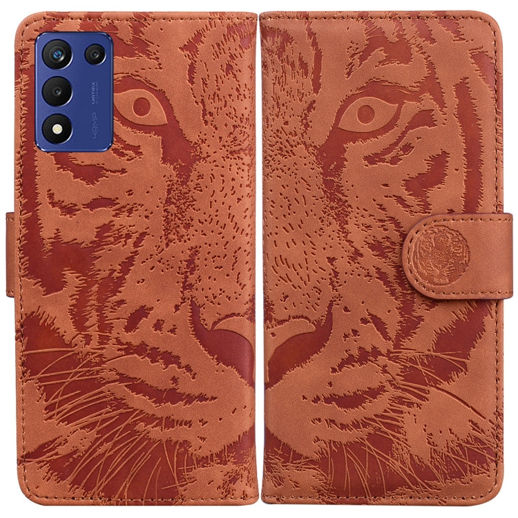 Tiger Embossing Pattern Leather Phone Case, For Infinix Hot 20, For Infinix Hot 20 5G, For Infinix Hot 20i, For Infinix Hot 20s, For Realme Q3S / Q3T / 9 SE / 9 5G Speed, For Tecno Pova 4, For Tecno Pova Neo 2, For Xiaomi Redmi 11 Prime 4G
