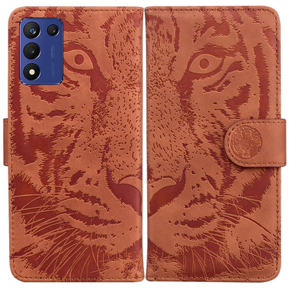 Tiger Embossing Pattern Leather Phone Case, For Infinix Hot 20, For Infinix Hot 20 5G, For Infinix Hot 20i, For Infinix Hot 20s, For Realme Q3S / Q3T / 9 SE / 9 5G Speed, For Tecno Pova 4, For Tecno Pova Neo 2, For Xiaomi Redmi 11 Prime 4G