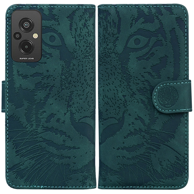 Tiger Embossing Pattern Leather Phone Case, For Infinix Hot 20, For Infinix Hot 20 5G, For Infinix Hot 20i, For Infinix Hot 20s, For Realme Q3S / Q3T / 9 SE / 9 5G Speed, For Tecno Pova 4, For Tecno Pova Neo 2, For Xiaomi Redmi 11 Prime 4G