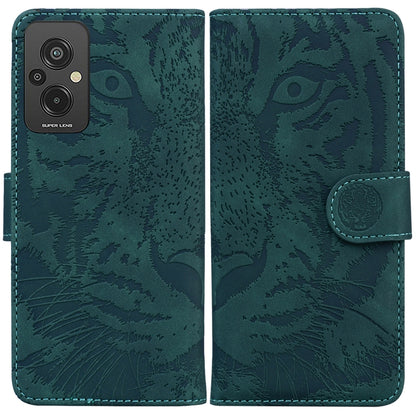 Tiger Embossing Pattern Leather Phone Case, For Infinix Hot 20, For Infinix Hot 20 5G, For Infinix Hot 20i, For Infinix Hot 20s, For Realme Q3S / Q3T / 9 SE / 9 5G Speed, For Tecno Pova 4, For Tecno Pova Neo 2, For Xiaomi Redmi 11 Prime 4G