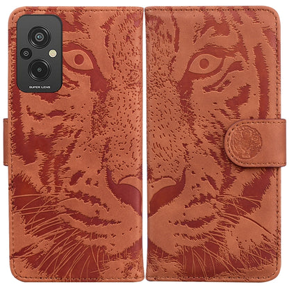 Tiger Embossing Pattern Leather Phone Case, For Infinix Hot 20, For Infinix Hot 20 5G, For Infinix Hot 20i, For Infinix Hot 20s, For Realme Q3S / Q3T / 9 SE / 9 5G Speed, For Tecno Pova 4, For Tecno Pova Neo 2, For Xiaomi Redmi 11 Prime 4G
