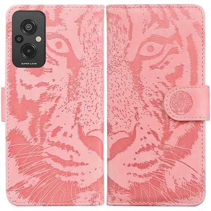 Tiger Embossing Pattern Leather Phone Case, For Infinix Hot 20, For Infinix Hot 20 5G, For Infinix Hot 20i, For Infinix Hot 20s, For Realme Q3S / Q3T / 9 SE / 9 5G Speed, For Tecno Pova 4, For Tecno Pova Neo 2, For Xiaomi Redmi 11 Prime 4G