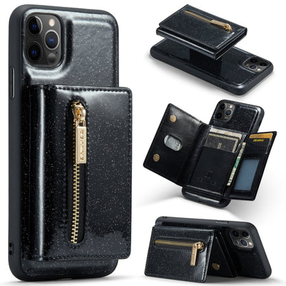 DG.MING M3 Series Glitter Powder Card Bag Leather Case, For Google Pixel 6, For Samsung Galaxy S20 FE, For iPhone 11 Pro, For Samsung Galaxy S21 5G, For iPhone 11 Pro Max, For Samsung Galaxy S21 Ultra 5G, For Samsung Galaxy Z Fold3 5G                  ...