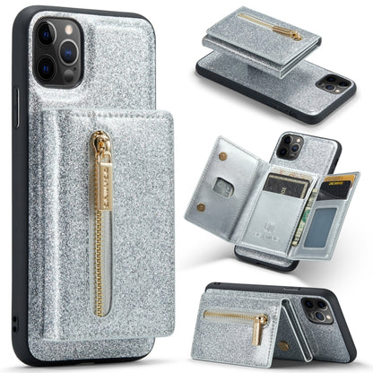 DG.MING M3 Series Glitter Powder Card Bag Leather Case, For Google Pixel 6, For Samsung Galaxy S20 FE, For iPhone 11 Pro, For Samsung Galaxy S21 5G, For iPhone 11 Pro Max, For Samsung Galaxy S21 Ultra 5G, For Samsung Galaxy Z Fold3 5G                  ...