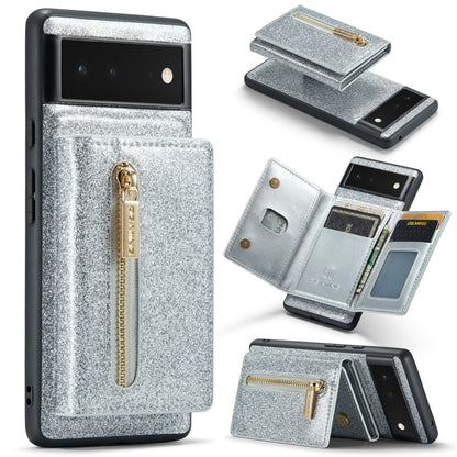 DG.MING M3 Series Glitter Powder Card Bag Leather Case, For Google Pixel 6, For Samsung Galaxy S20 FE, For iPhone 11 Pro, For Samsung Galaxy S21 5G, For iPhone 11 Pro Max, For Samsung Galaxy S21 Ultra 5G, For Samsung Galaxy Z Fold3 5G                  ...