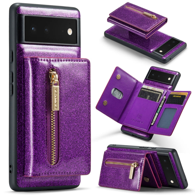 DG.MING M3 Series Glitter Powder Card Bag Leather Case, For Google Pixel 6, For Samsung Galaxy S20 FE, For iPhone 11 Pro, For Samsung Galaxy S21 5G, For iPhone 11 Pro Max, For Samsung Galaxy S21 Ultra 5G, For Samsung Galaxy Z Fold3 5G                  ...