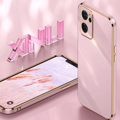 XINLI Straight Edge 6D Electroplate TPU Phone Case, For OPPO Reno7 Global, For OPPO Reno8, For OPPO Reno8 Pro, For OPPO Reno8 Pro+, For vivo Y77 5G Global