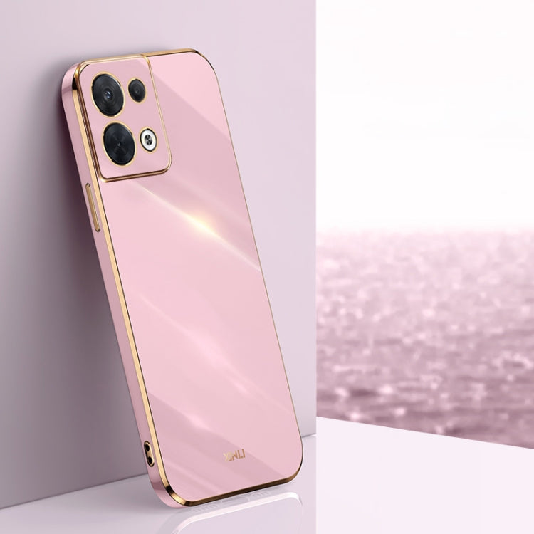 XINLI Straight Edge 6D Electroplate TPU Phone Case, For OPPO Reno7 Global, For OPPO Reno8, For OPPO Reno8 Pro, For OPPO Reno8 Pro+, For vivo Y77 5G Global