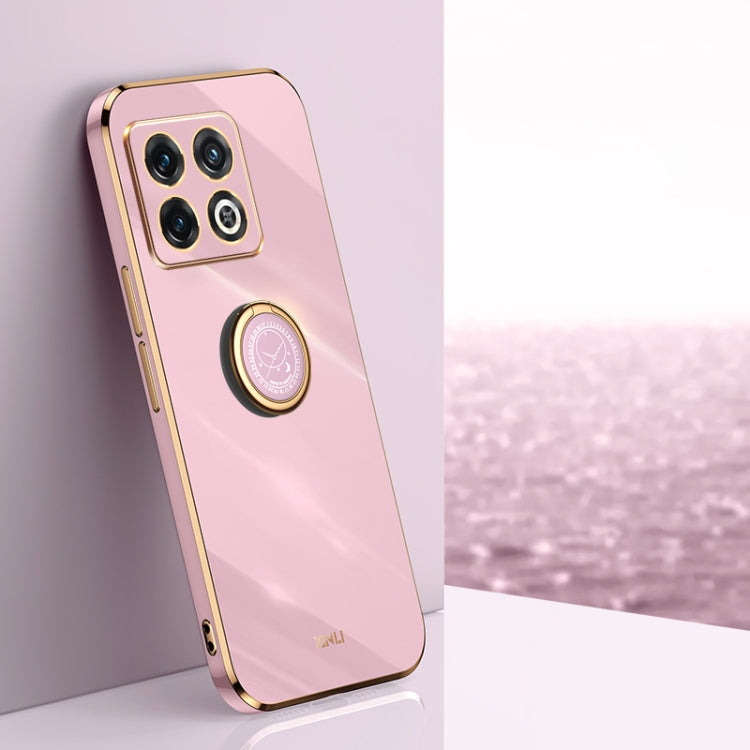 XINLI Straight Edge 6D Electroplate TPU Phone Case with Ring Holder, For OnePlus 10 Pro, For OnePlus Ace, For OnePlus Ace Racing, For OnePlus Ace Pro, For Nothing Phone 1