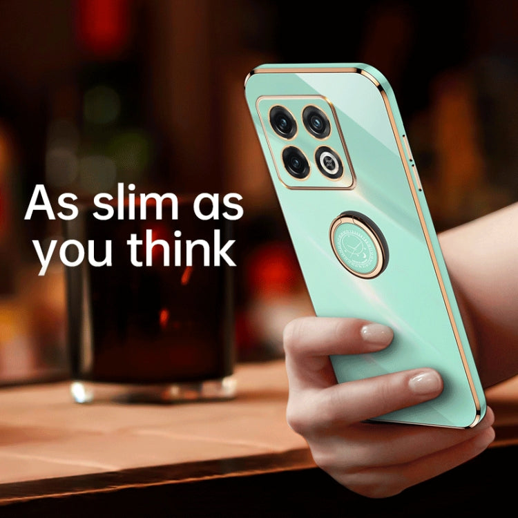 XINLI Straight Edge 6D Electroplate TPU Phone Case with Ring Holder, For OnePlus 10 Pro, For OnePlus Ace, For OnePlus Ace Racing, For OnePlus Ace Pro, For Nothing Phone 1