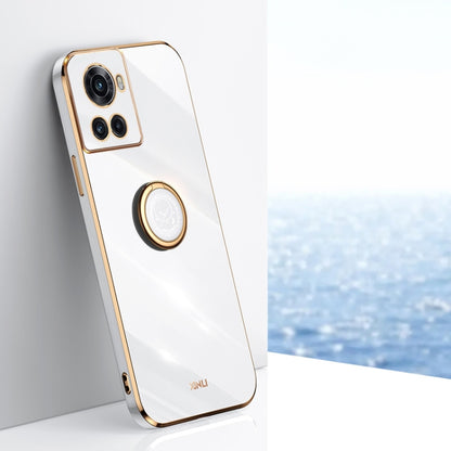 XINLI Straight Edge 6D Electroplate TPU Phone Case with Ring Holder, For OnePlus 10 Pro, For OnePlus Ace, For OnePlus Ace Racing, For OnePlus Ace Pro, For Nothing Phone 1