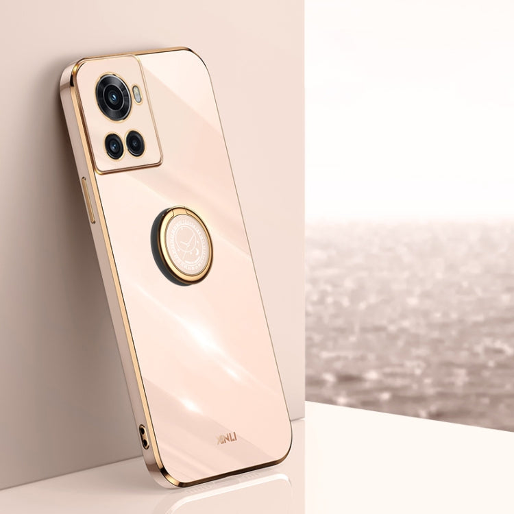 XINLI Straight Edge 6D Electroplate TPU Phone Case with Ring Holder, For OnePlus 10 Pro, For OnePlus Ace, For OnePlus Ace Racing, For OnePlus Ace Pro, For Nothing Phone 1