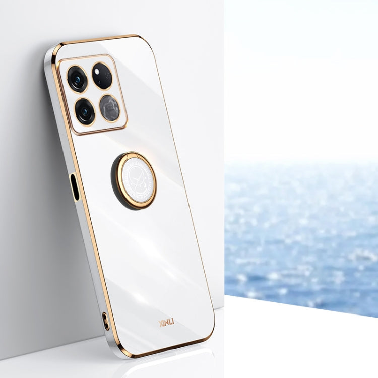 XINLI Straight Edge 6D Electroplate TPU Phone Case with Ring Holder, For OnePlus 10 Pro, For OnePlus Ace, For OnePlus Ace Racing, For OnePlus Ace Pro, For Nothing Phone 1