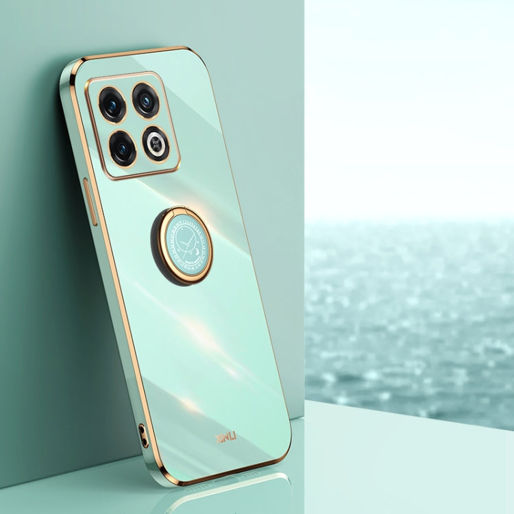 XINLI Straight Edge 6D Electroplate TPU Phone Case with Ring Holder, For OnePlus 10 Pro, For OnePlus Ace, For OnePlus Ace Racing, For OnePlus Ace Pro, For Nothing Phone 1
