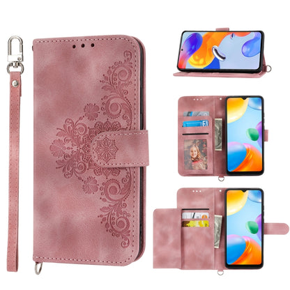 Skin-feel Flowers Embossed Wallet Leather Phone Case, For Samsung Galaxy A54 5G, For Xiaomi 13, For Xiaomi 13 Pro, For Realme 10 4G