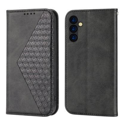 Cubic Grid Calf Texture Magnetic Leather Phone Case, For Samsung Galaxy A54 5G, For Samsung Galaxy A04e, For Xiaomi 13, For Xiaomi 13 Pro, For Xiaomi Poco C40, For Realme 10 4G