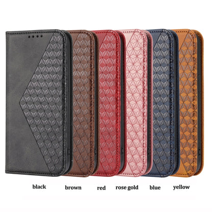 Cubic Grid Calf Texture Magnetic Leather Phone Case, For Samsung Galaxy A54 5G, For Samsung Galaxy A04e, For Xiaomi 13, For Xiaomi 13 Pro, For Xiaomi Poco C40, For Realme 10 4G