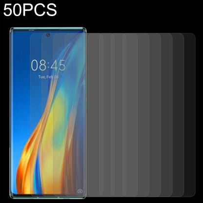 50pcs 0.26mm 9H 2.5D Tempered Glass Film, For Tecno Phantom X2 (50 PCS), For Tecno Phantom X2 Pro (50 PCS)