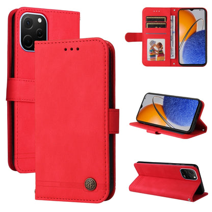 Skin Feel Life Tree Metal Button Leather Phone Case, For Huawei nova Y61, For Realme 10 4G Global, For Realme 10 Pro 5G, For Realme 10 Pro+ 5G, For Samsung Galaxy A04e, For Samsung Galaxy A34 5G