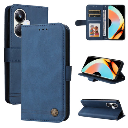 Skin Feel Life Tree Metal Button Leather Phone Case, For Huawei nova Y61, For Realme 10 4G Global, For Realme 10 Pro 5G, For Realme 10 Pro+ 5G, For Samsung Galaxy A04e, For Samsung Galaxy A34 5G