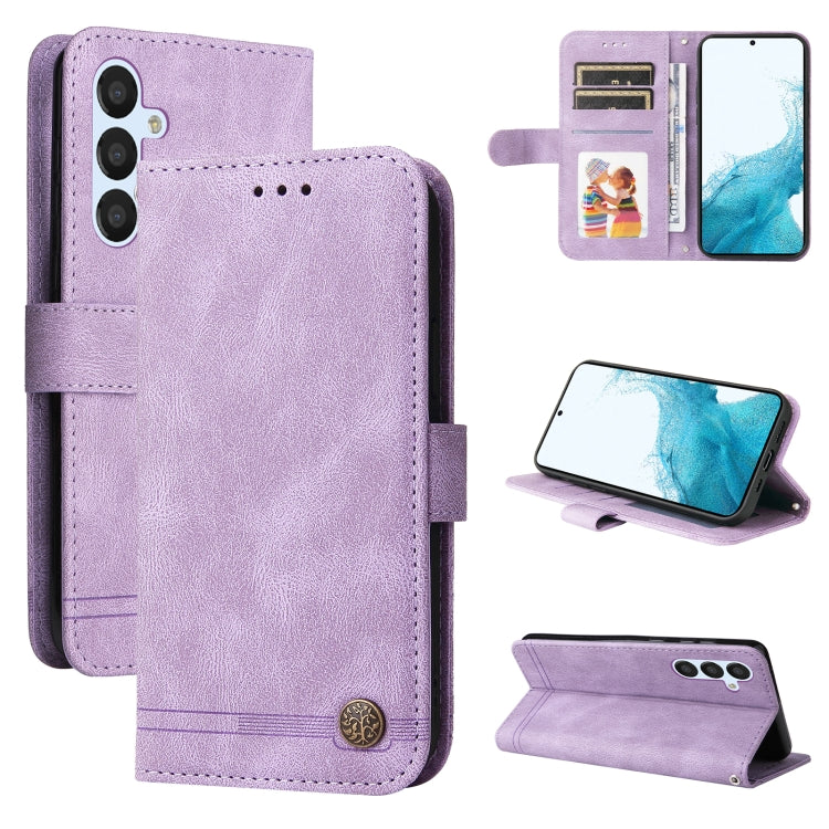 Skin Feel Life Tree Metal Button Leather Phone Case, For Huawei nova Y61, For Realme 10 4G Global, For Realme 10 Pro 5G, For Realme 10 Pro+ 5G, For Samsung Galaxy A04e, For Samsung Galaxy A34 5G