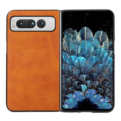 Two-color Calf Texture Shockproof Phone Case, For Google Pixel Fold
