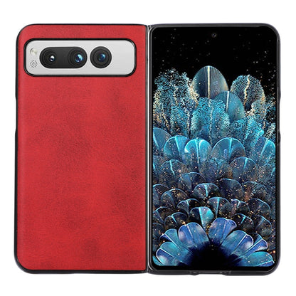 Two-color Calf Texture Shockproof Phone Case, For Google Pixel Fold