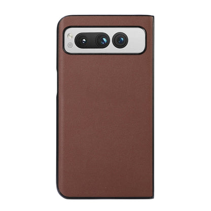 Lambskin Texture Genuine Leather Phone Case, For Google Pixel Fold