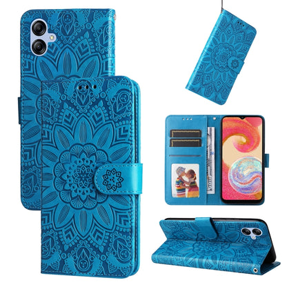 Embossed Sunflower Leather Phone Case, For Huawei nova Y61, For Realme 10 4G Global, For Realme 10 Pro 5G, For Realme 10 Pro+ 5G, For Samsung Galaxy A04e, For Samsung Galaxy A34 5G