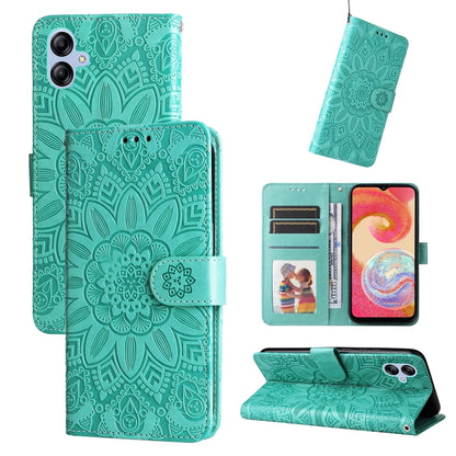 Embossed Sunflower Leather Phone Case, For Huawei nova Y61, For Realme 10 4G Global, For Realme 10 Pro 5G, For Realme 10 Pro+ 5G, For Samsung Galaxy A04e, For Samsung Galaxy A34 5G