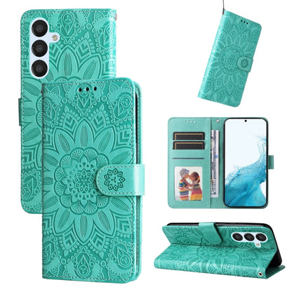 Embossed Sunflower Leather Phone Case, For Huawei nova Y61, For Realme 10 4G Global, For Realme 10 Pro 5G, For Realme 10 Pro+ 5G, For Samsung Galaxy A04e, For Samsung Galaxy A34 5G